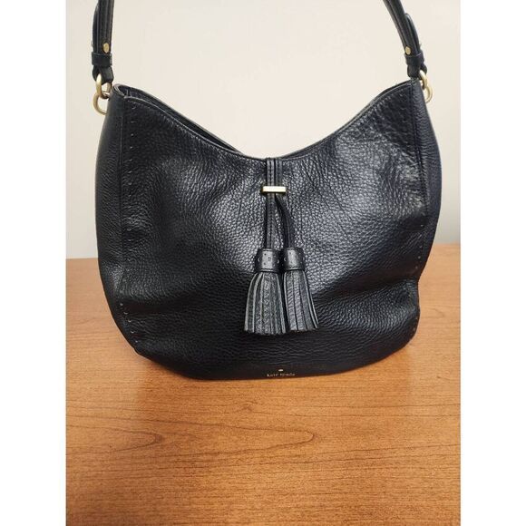 Kate Spade nori, pebble leather, hobo black shoulder bag. Excellent used conditi - Picture 1 of 9